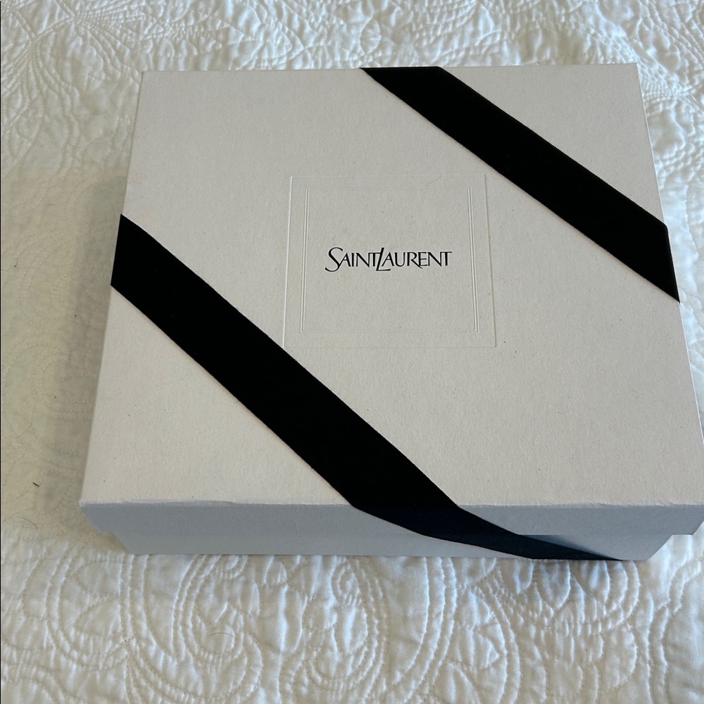 Saint Laurent Ivory Cardboard Box